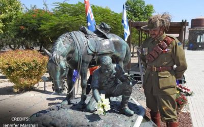Indigenous Light Horsemen Honoured at  Tzemach, Israel with Statue
